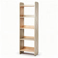 Étagère en bois et métal beige avec cinq étagères dimensions 180 x 60 x 30cm