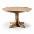 Table ronde en bois de chêne 70 x 70 x 75cm pour salle à manger